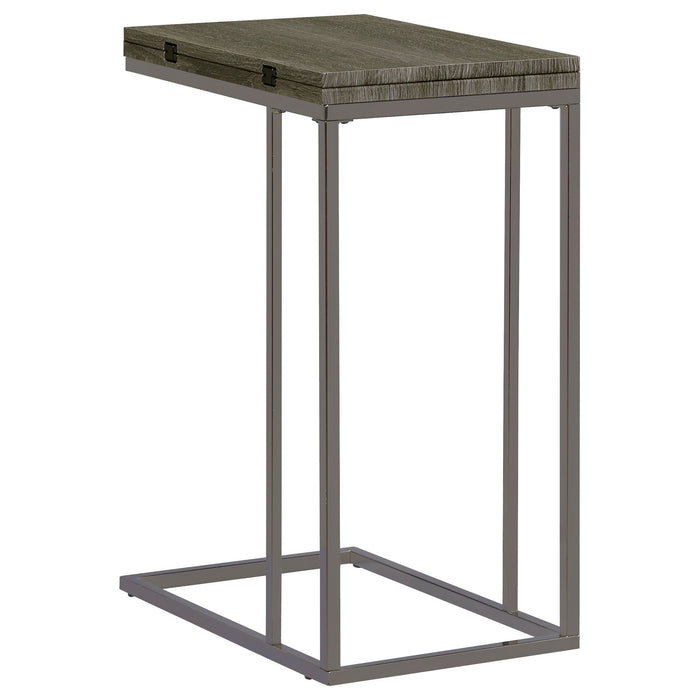 Mortimer - Snack Table With Expandable Top - Gray