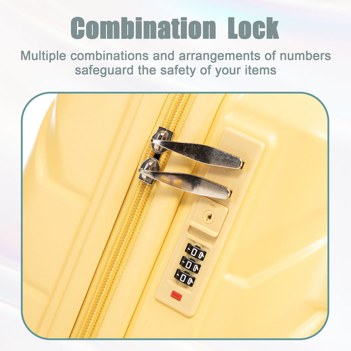 Spinner Luggage Set With Combination Lock