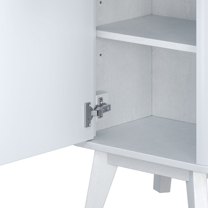 Tall Bathroom Storage Cabinet With Adjustable Shelves And 1 Drawer & Door