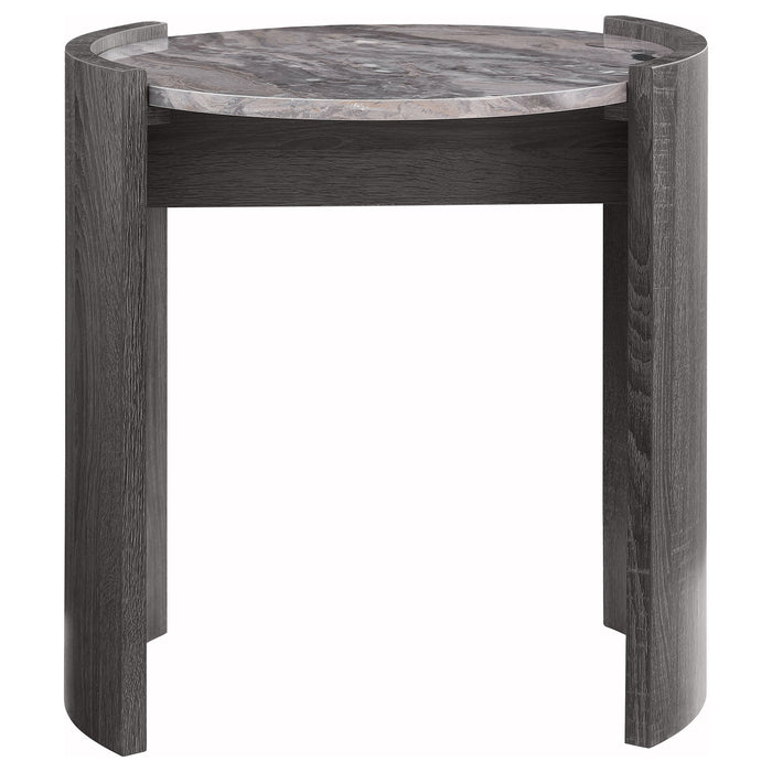 Zende - 2 Piece Coffee And End Table Set - Gray