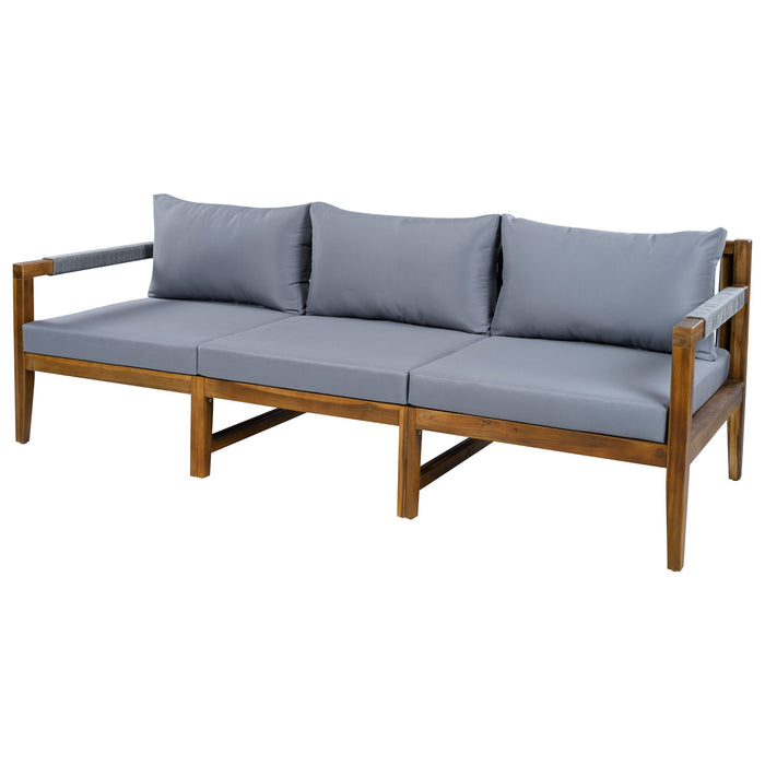 3 Piece Outdoor Sectional Sofa Set