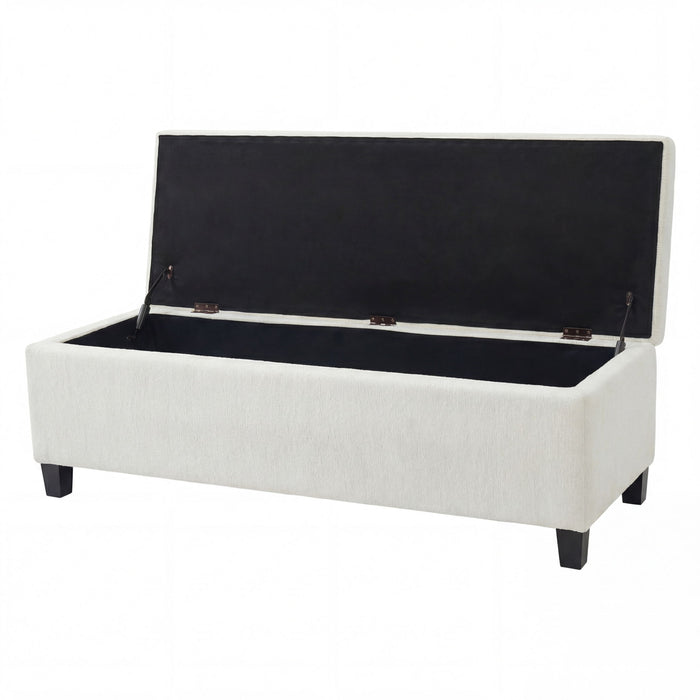 Upholstered Storage Ottoman Bench