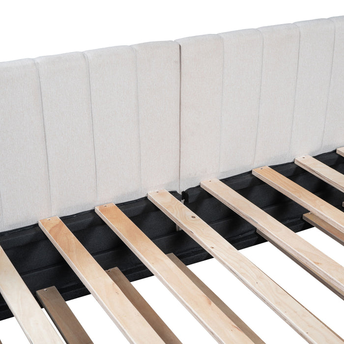 Upholstered Daybed, Sofa Bed Frame, No Box Spring Needed