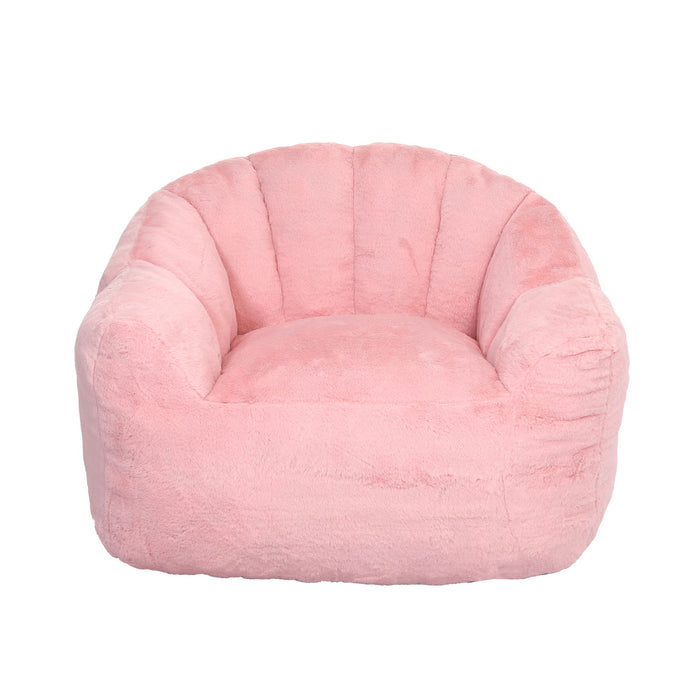Beanbag Chair, Beanbag Sofa Chair With Armrests Stuffed High Density Foam