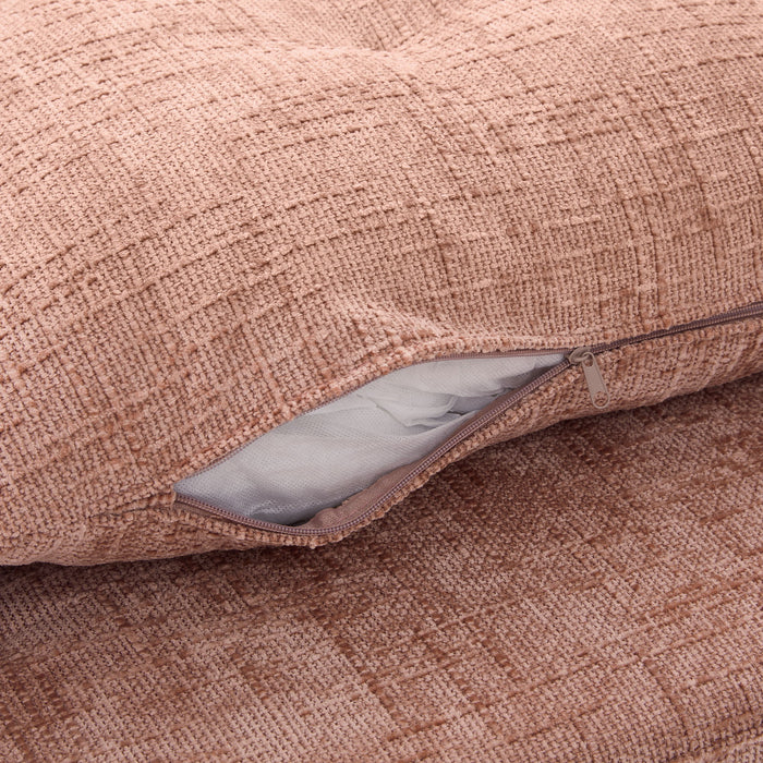 Modern Swivel Barrel Chair With Dual-Layer Cushion