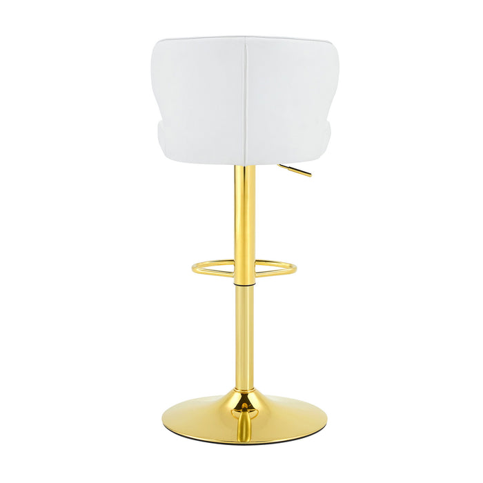 Adjustable Swivel Bar Chair With High Back Support