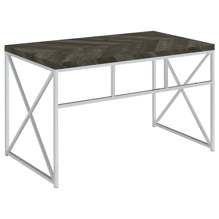 Herringbone - Writing Desk - Gray