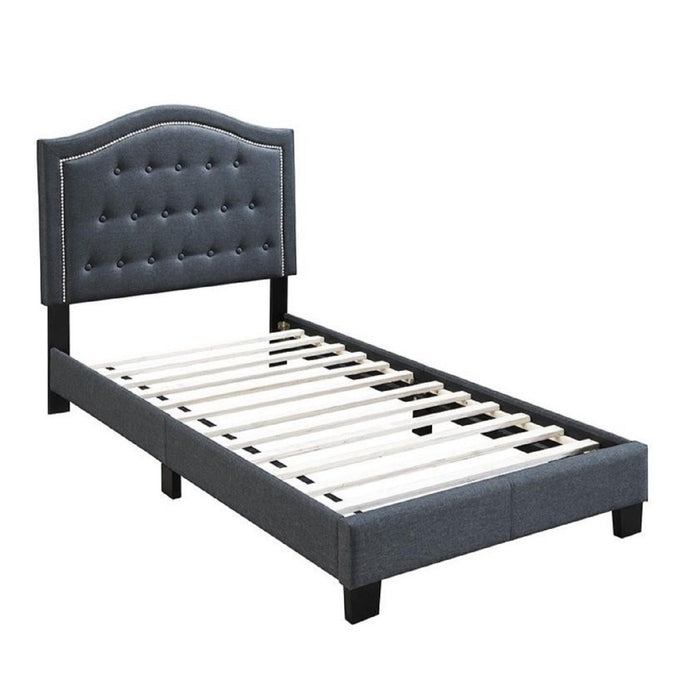 European Style Bed, Button Tufted Headboard