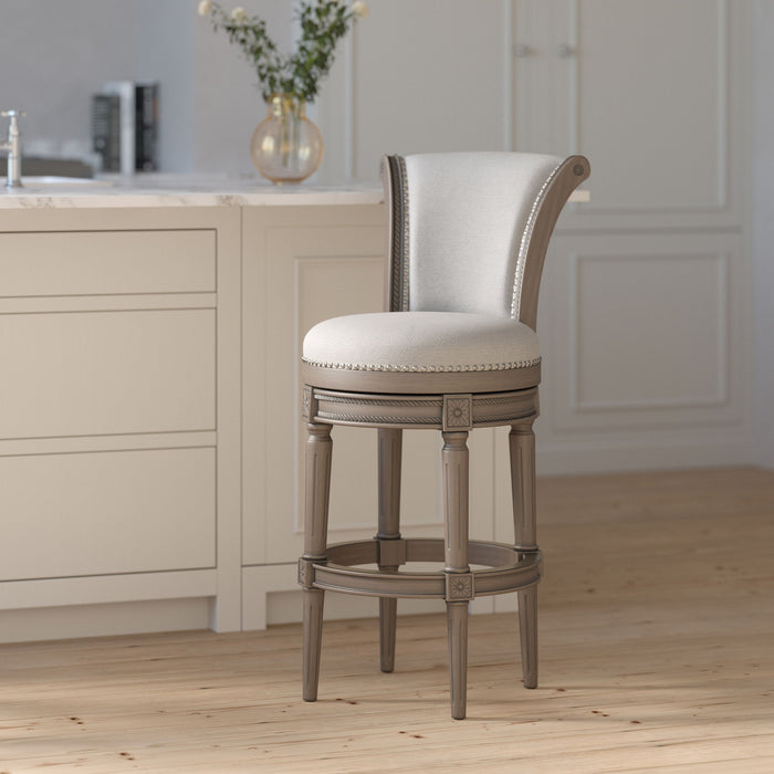 Swivel Barstool With High-Back