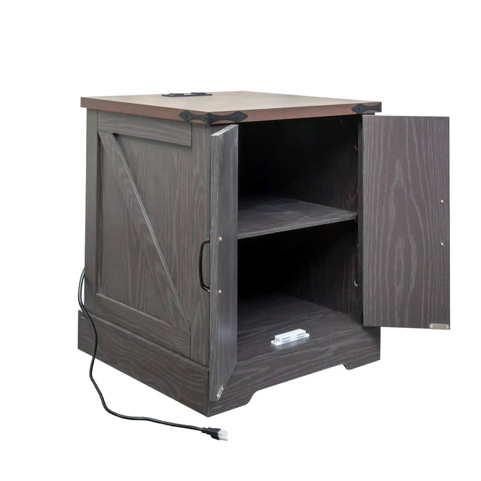 Nightstand With Adjustable Shelf