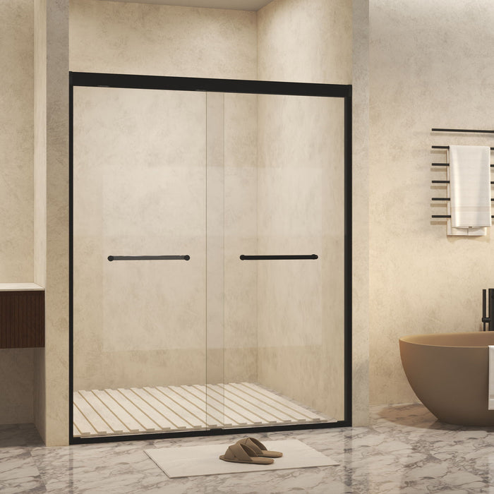 Double Sliding Shower Door With Explosion Proof Film
