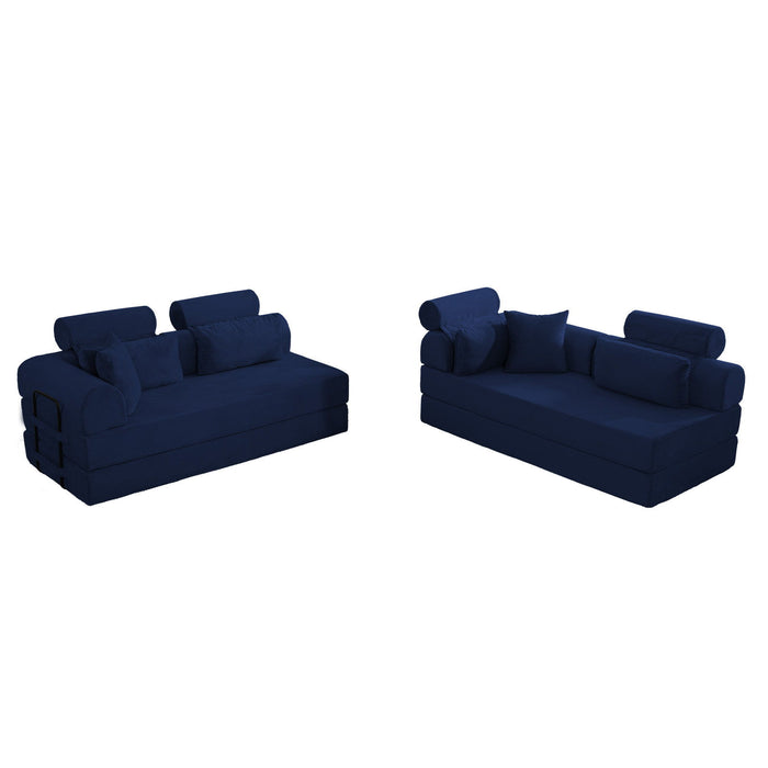 Modern L-Shape Modular Sectional Sofa, Compressed Design