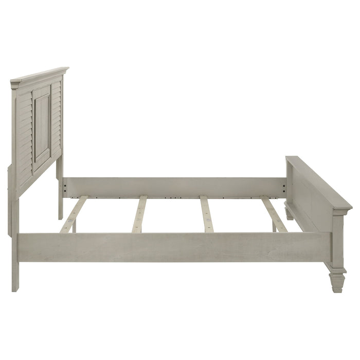 Hazel - Eastern King Panel Bed - White