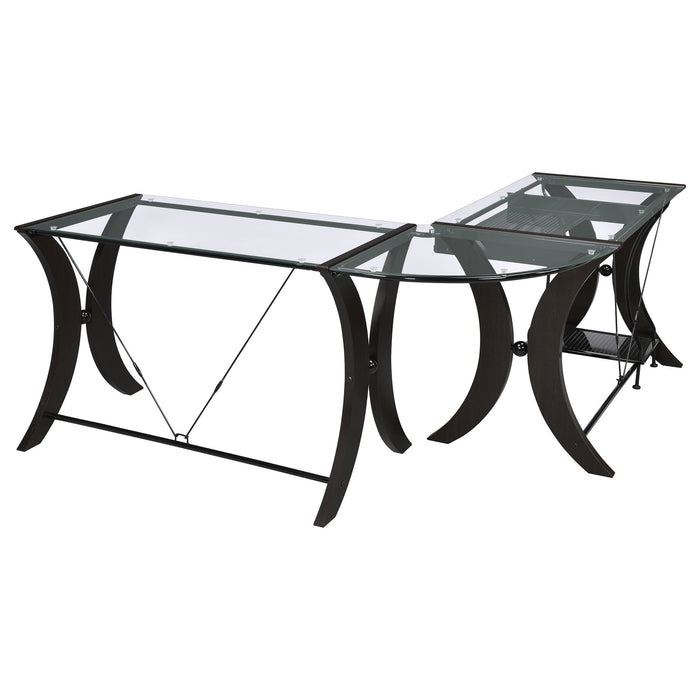 Henley - L Shape Computer Desk - Cappuccino