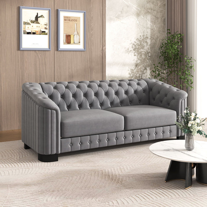 Sofa With Thick Removable Seat Cushion, 3 Seater