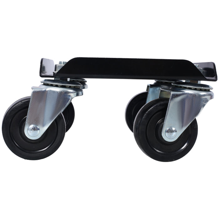 Heavy Duty Snowmobile Dolly With V Slide And Swivel Casters Steel, 1500Lbs Capacity