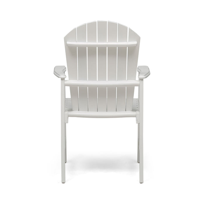 Outdoor Weather Resistant Acacia Wood Adirondack Dining Chairs (Set of 2)