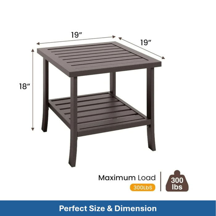 Patio Furniture Set With Coffee Table And Cushions For Backyard