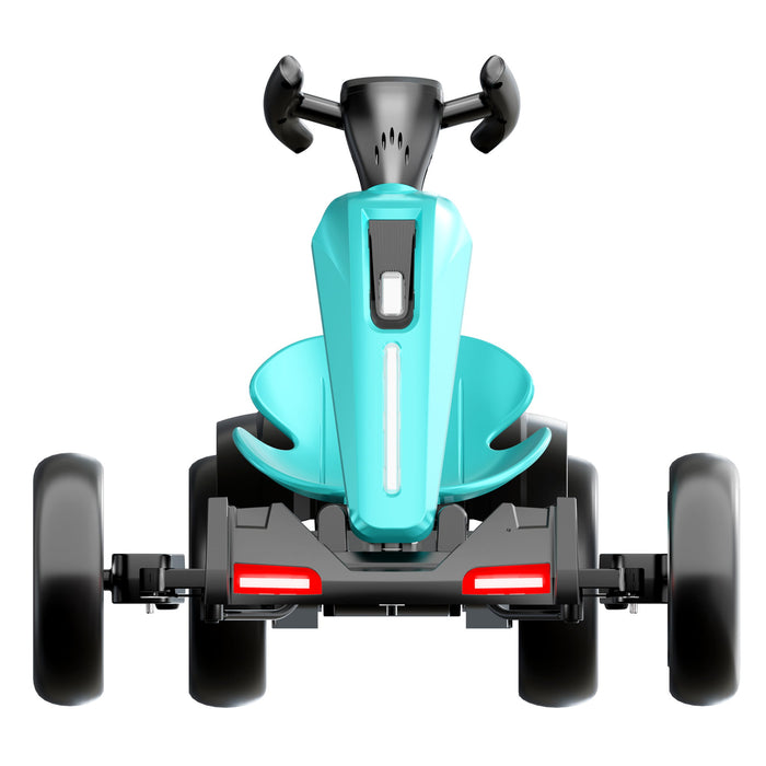Electric Kids Pedal Go Kart With Adjustable Seat, Foldable Design