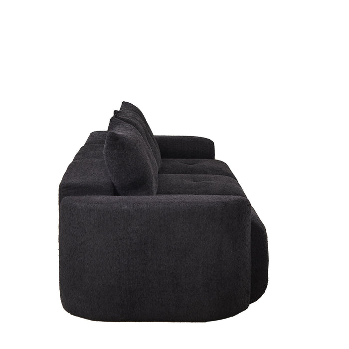 3 Seater With Thickened Armrests Sofa For Living Room