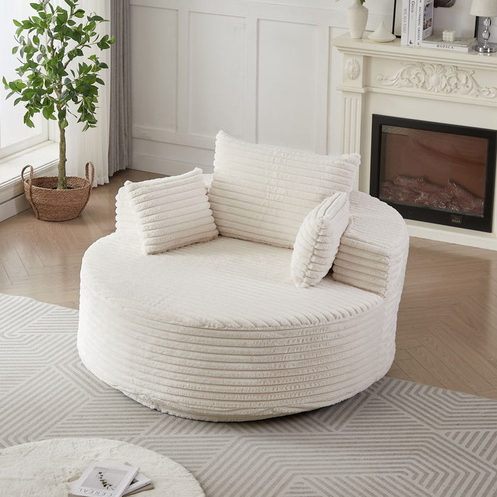 Swivel Chair With 360° Rotation For Living Room