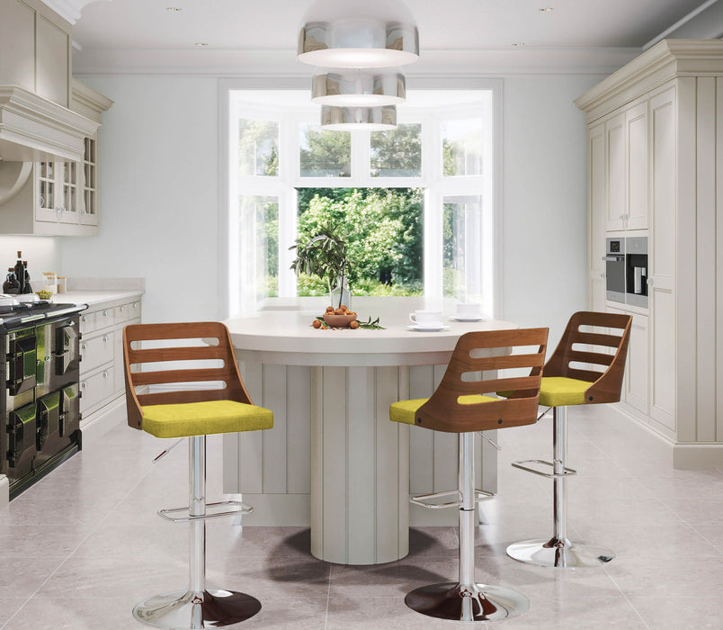 Trevi - Mid Century Modern Adjustable Barstool With Swivel