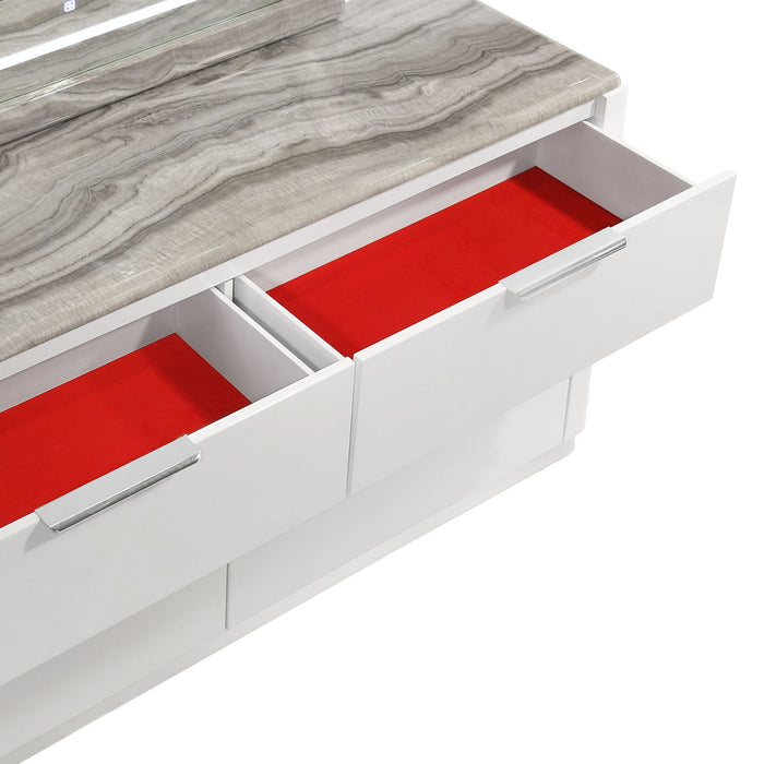 Jazz - 6 Drawer Dresser (Mirror Not Included) - White