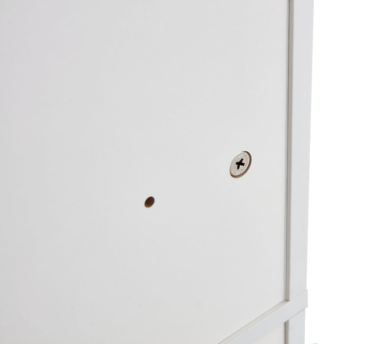 Home Bathroom Shelf Over-The-Toilet, Bathroom Spacesaver, Bathroom Storage Cabinet Organizer - White