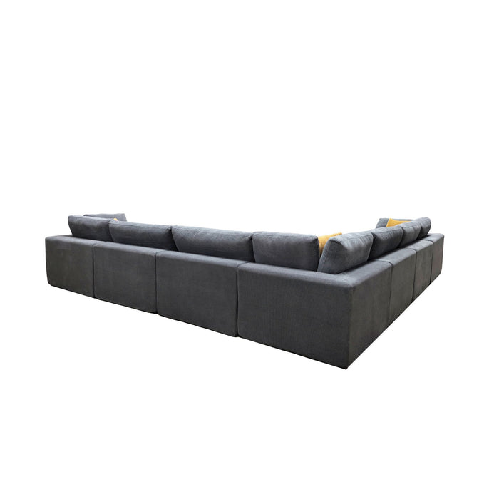Custom Configuration Modular Sectional & Toss Pillows