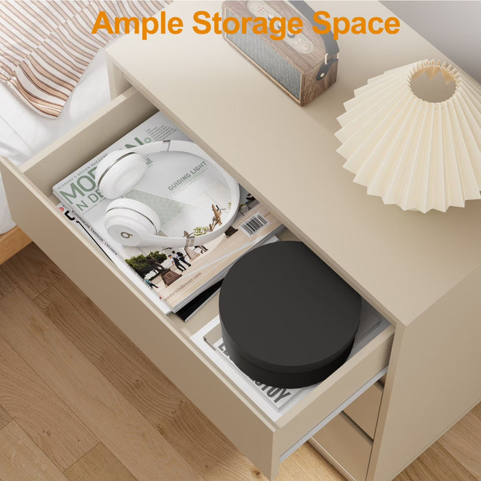 3 Drawer Nightstand, Bedroom Side Table