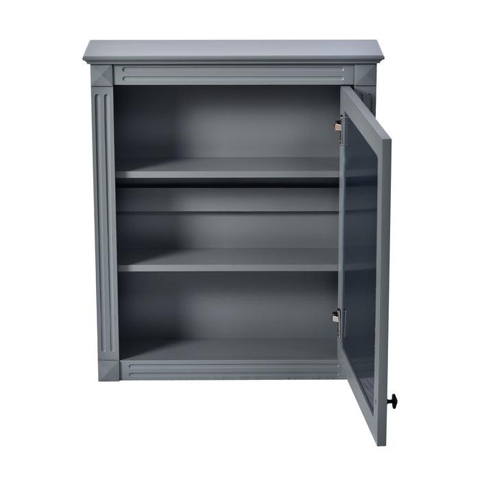 Wall Mounted Bathroom Storage Cabinet With Mirror, Medicine Cabinet With Height Adjustable Shelf