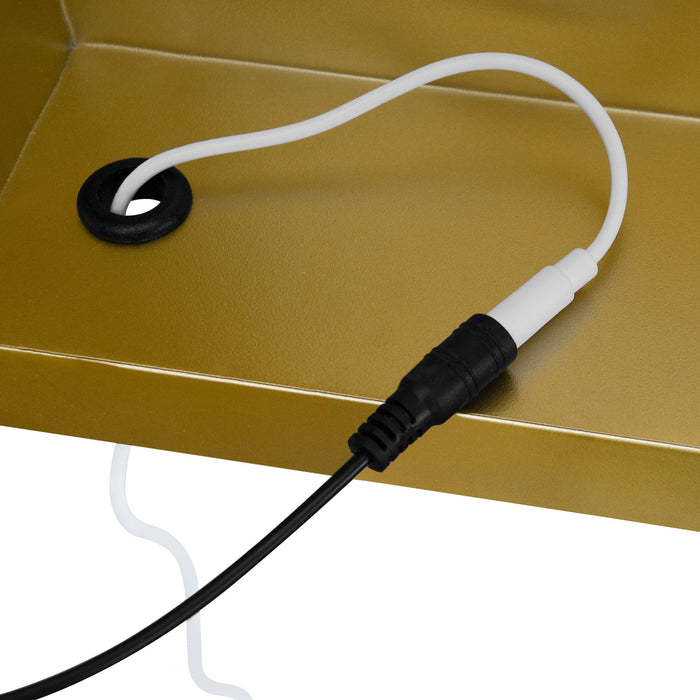 Rectangle Medicine Cabinet Mirror Bathroom Mirror With Storage Wall Mounted Medicine Mirror Cabinet With LED - Gold