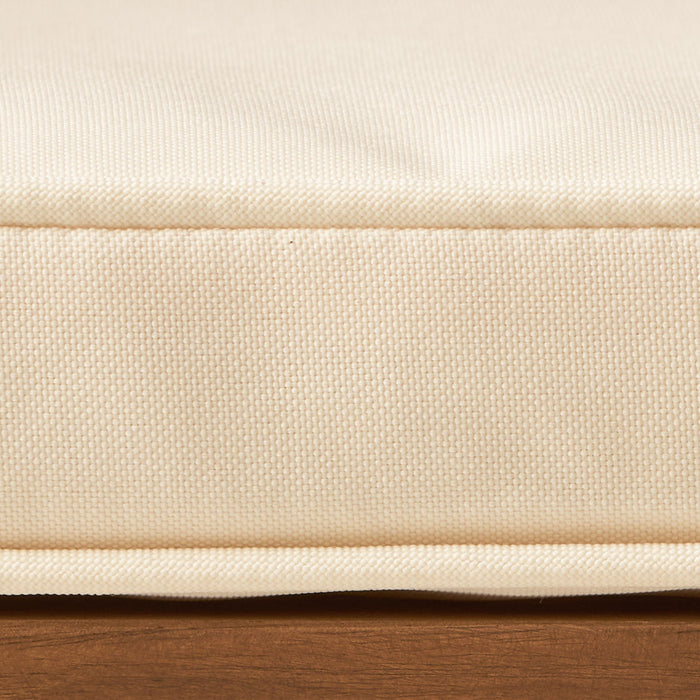 Della - Wood Armchair (Set of 2) Outdoor Dining Chairs - Cream