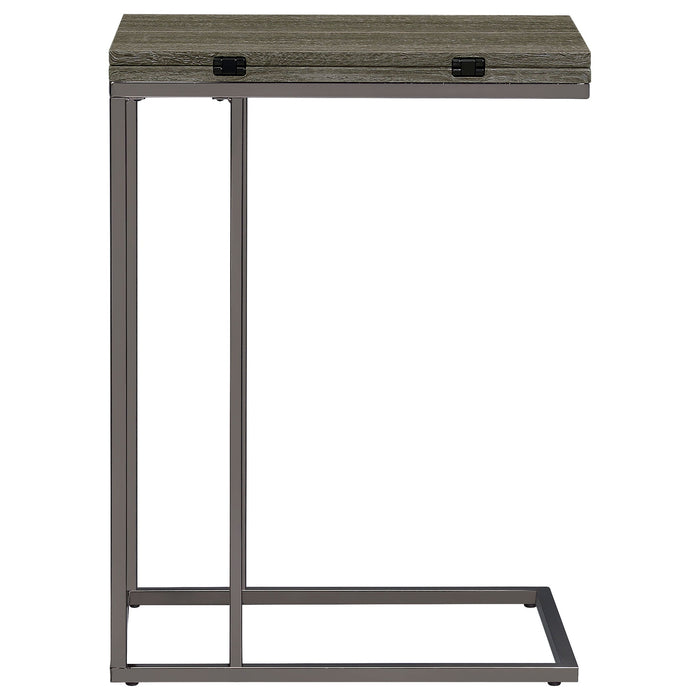 Mortimer - Snack Table With Expandable Top - Gray