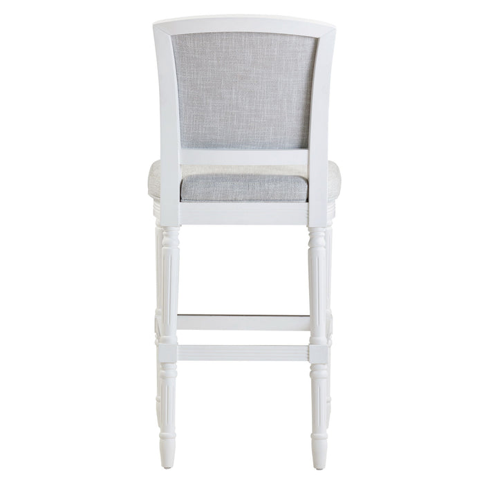 Stool With Upholstered Seat And Back