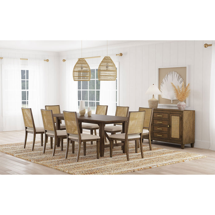 Jamie - Rectangular Dining Table With Extension Leaf - Light Brown