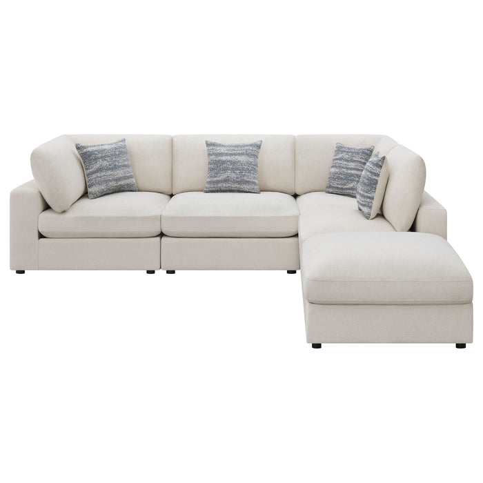 Dulcy - 5 Piece Modular Sectional Sofa - Beige