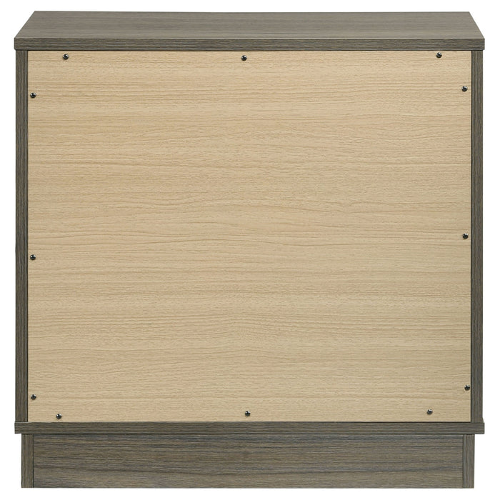 Edmondson - 2 Drawer Nightstand - Gray