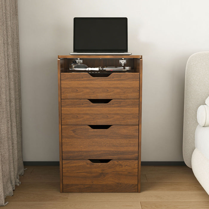 Vanity Desk With Lighted Mirror & Stool