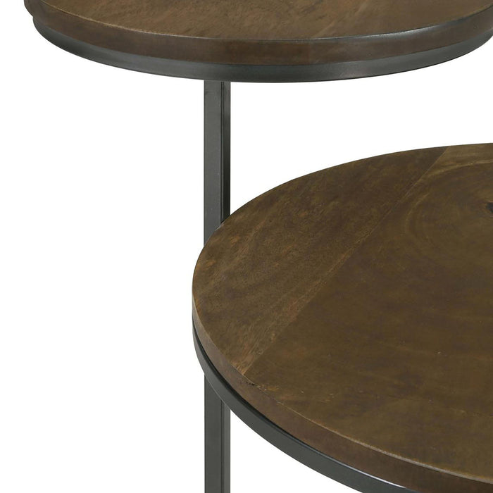 2 Tier Accent Table - Brown