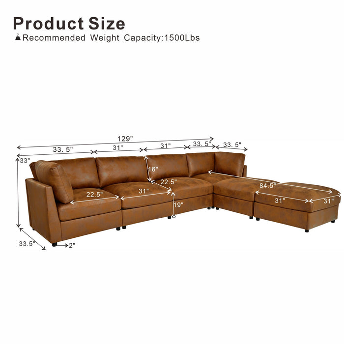 Modular Sectional With Custom Configuration