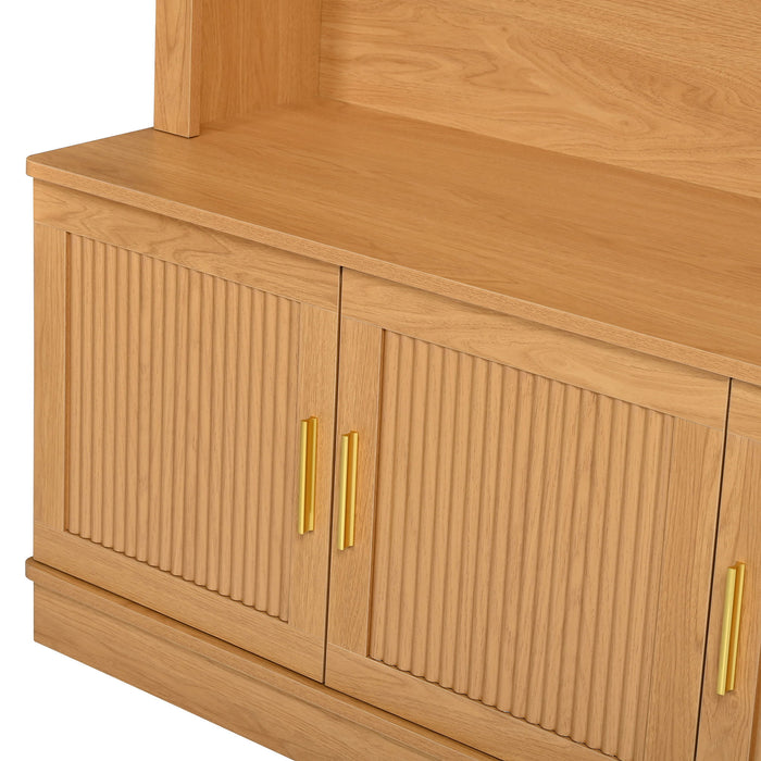 Arched Top Hall Tree With 5 Hooks