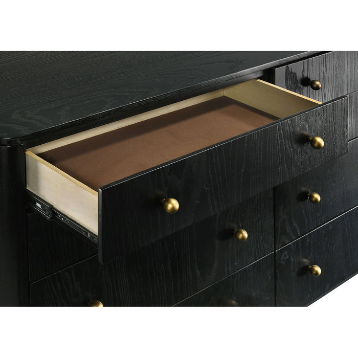 Anser - 8 Drawer Dresser - Black