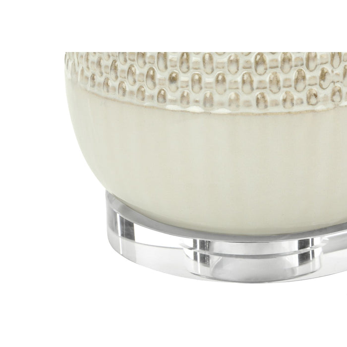 Contemporary Lighting, Table Lamp, Ceramic, Resin - Cream
