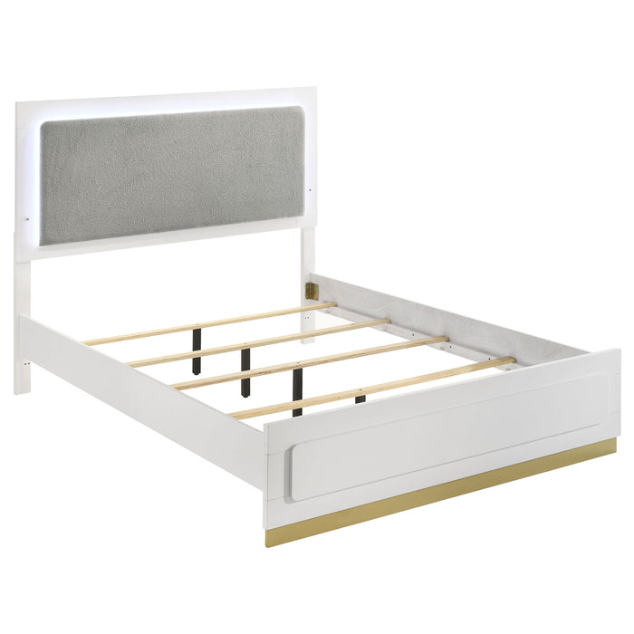 Sophia - Panel Bed With LED Headboard