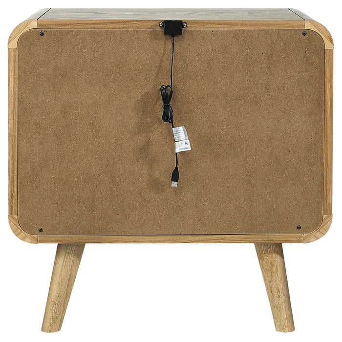 Winston - 2 Drawer Nightstand - Ash Brown