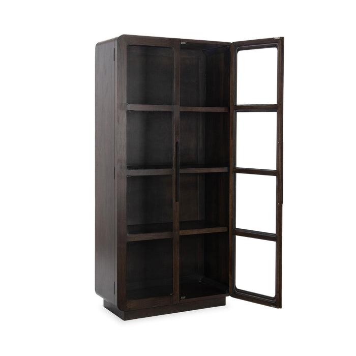 Rogers - Solid Wood Tall Cabinet - Dark Brown