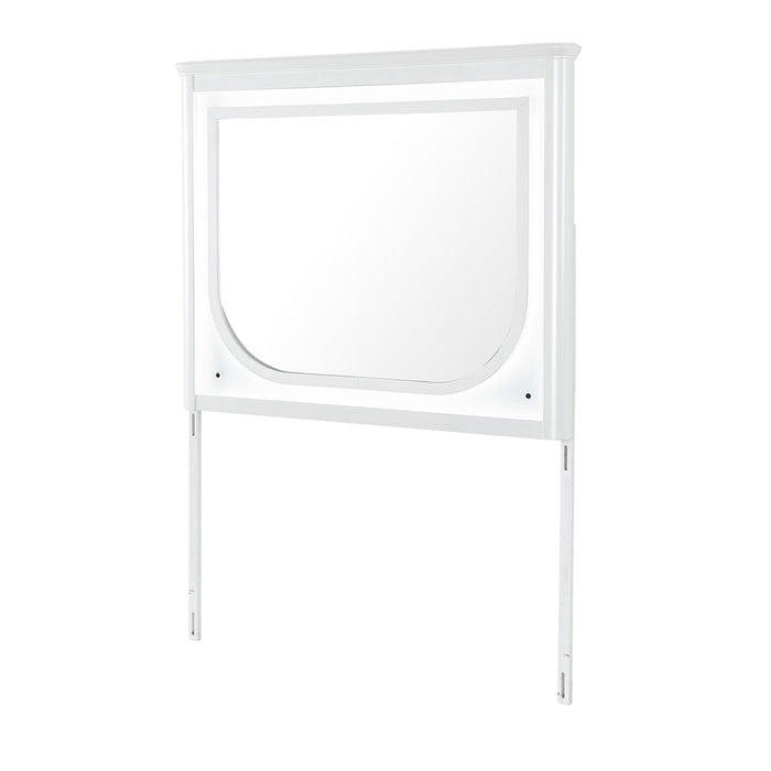 Brenda - Mirror With LED Lighting And Accent Detailing - Gray