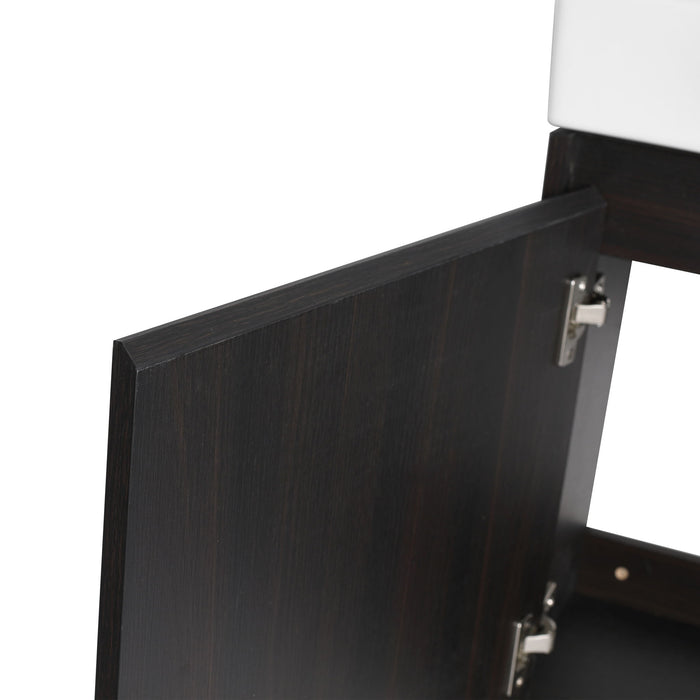 Wall Mounted Bathroom Vanity With Sink, Soft Close Door