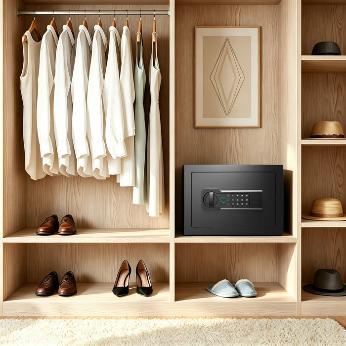 Home Safe, Fingerprint & Digital Keypad Lock, Security Cabinet